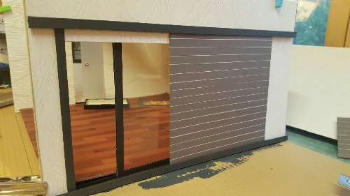 Volets extérieurs coulissants également